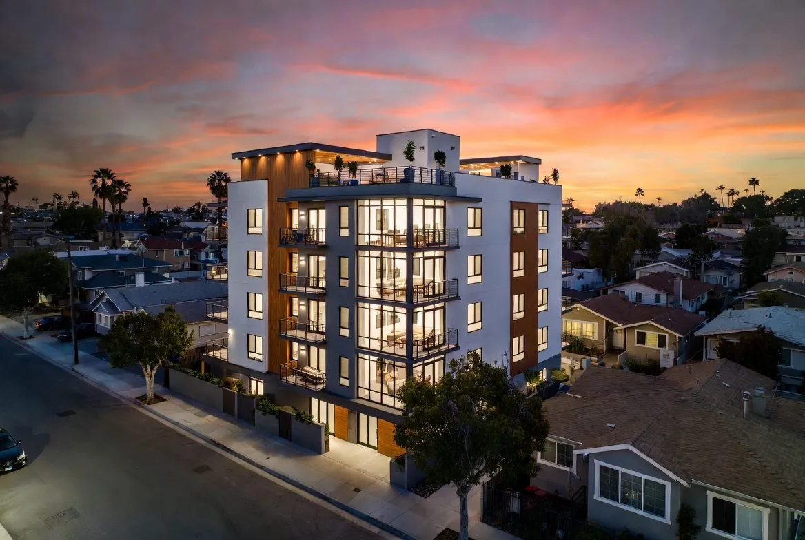 5115 Klump Street — aerial sunset
