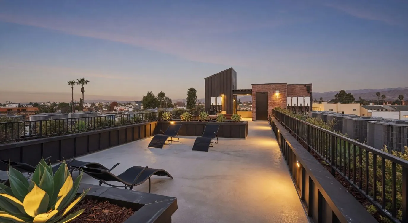 10806 Blix Street — rooftop_wide